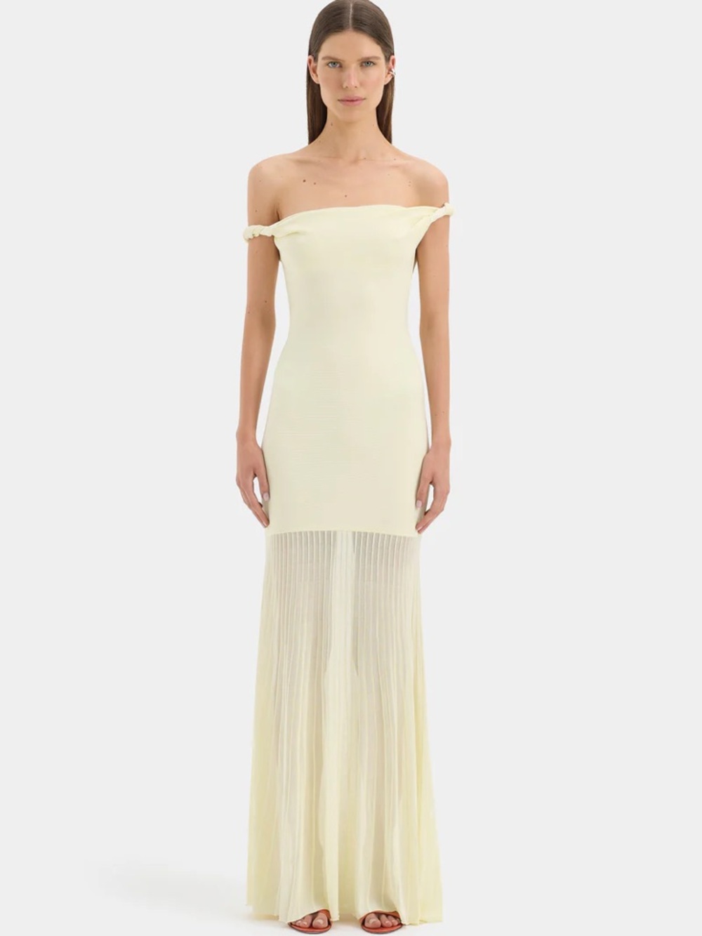 SIR. The label Elia off-shoulder twist Maxi Dress